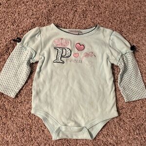 Princess Themed Kids One Piece - Light Blue